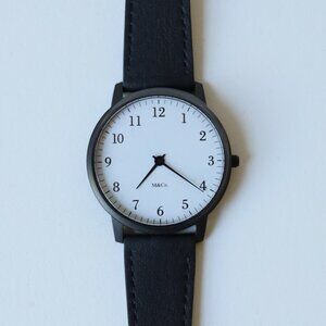 M&Co. Black Bodoni Watch 40mm